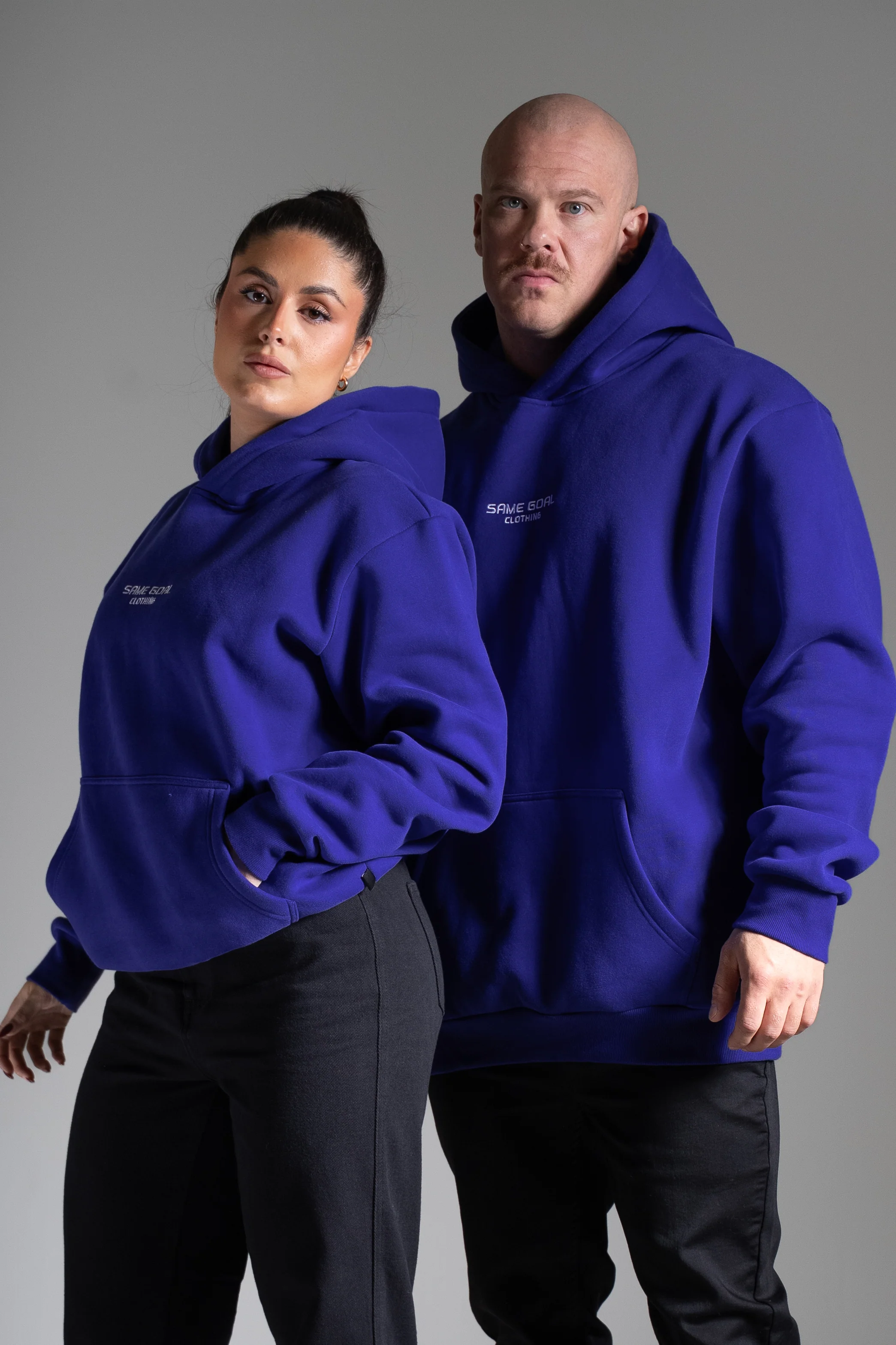 Heavy oversize huppari 3.0 sininen