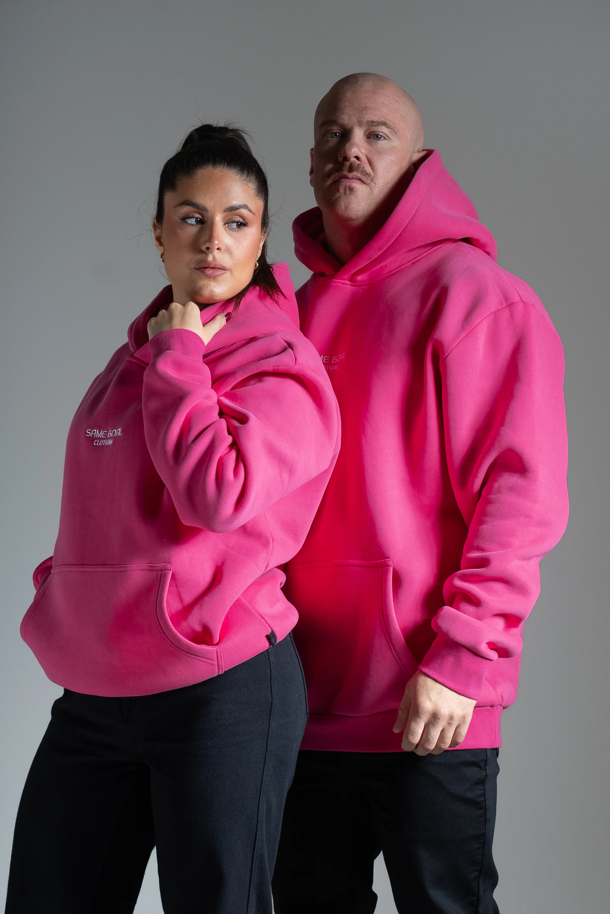 Heavy oversize huppari 3.0 pinkki