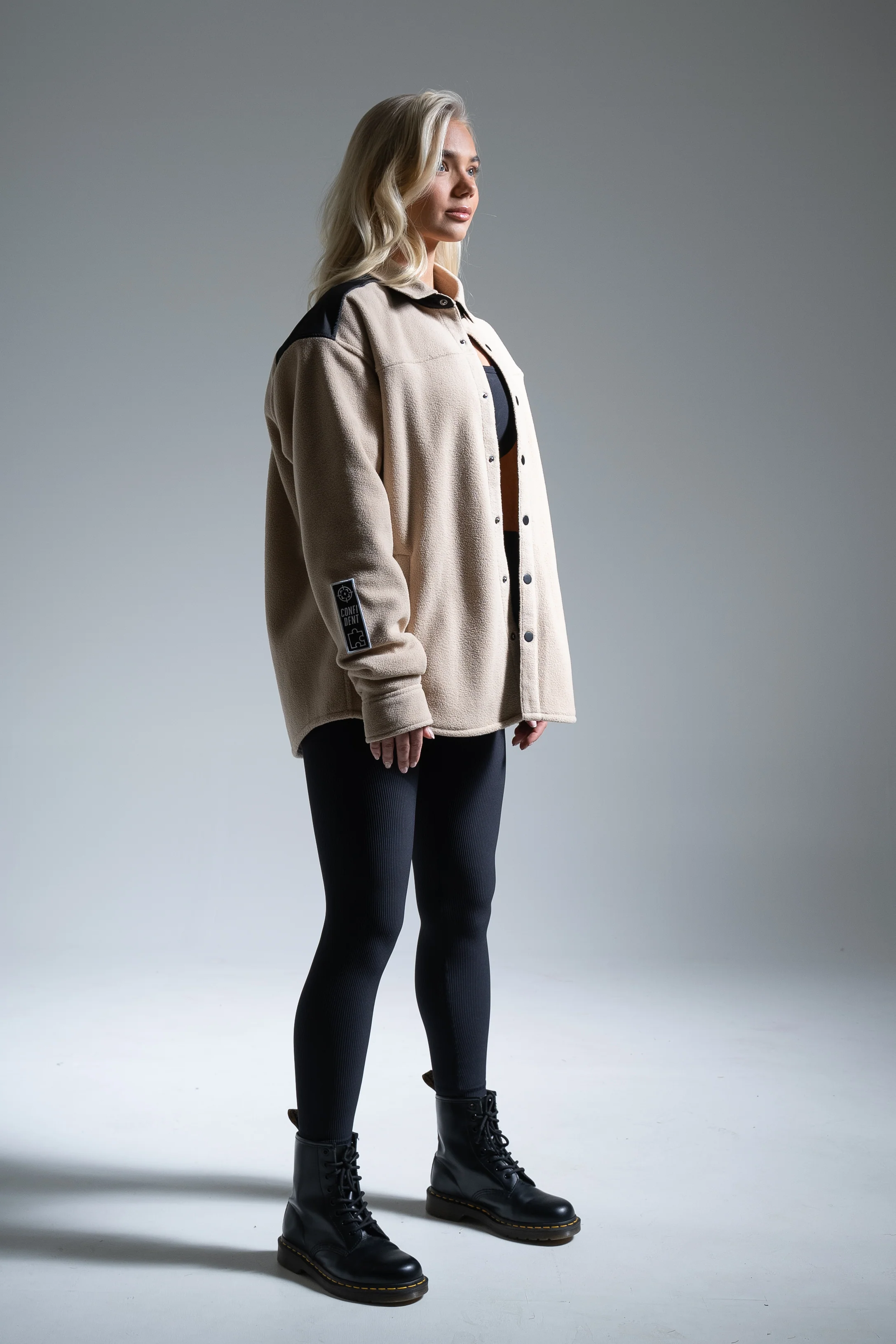 Hunt fleecetakki beige - Image 3