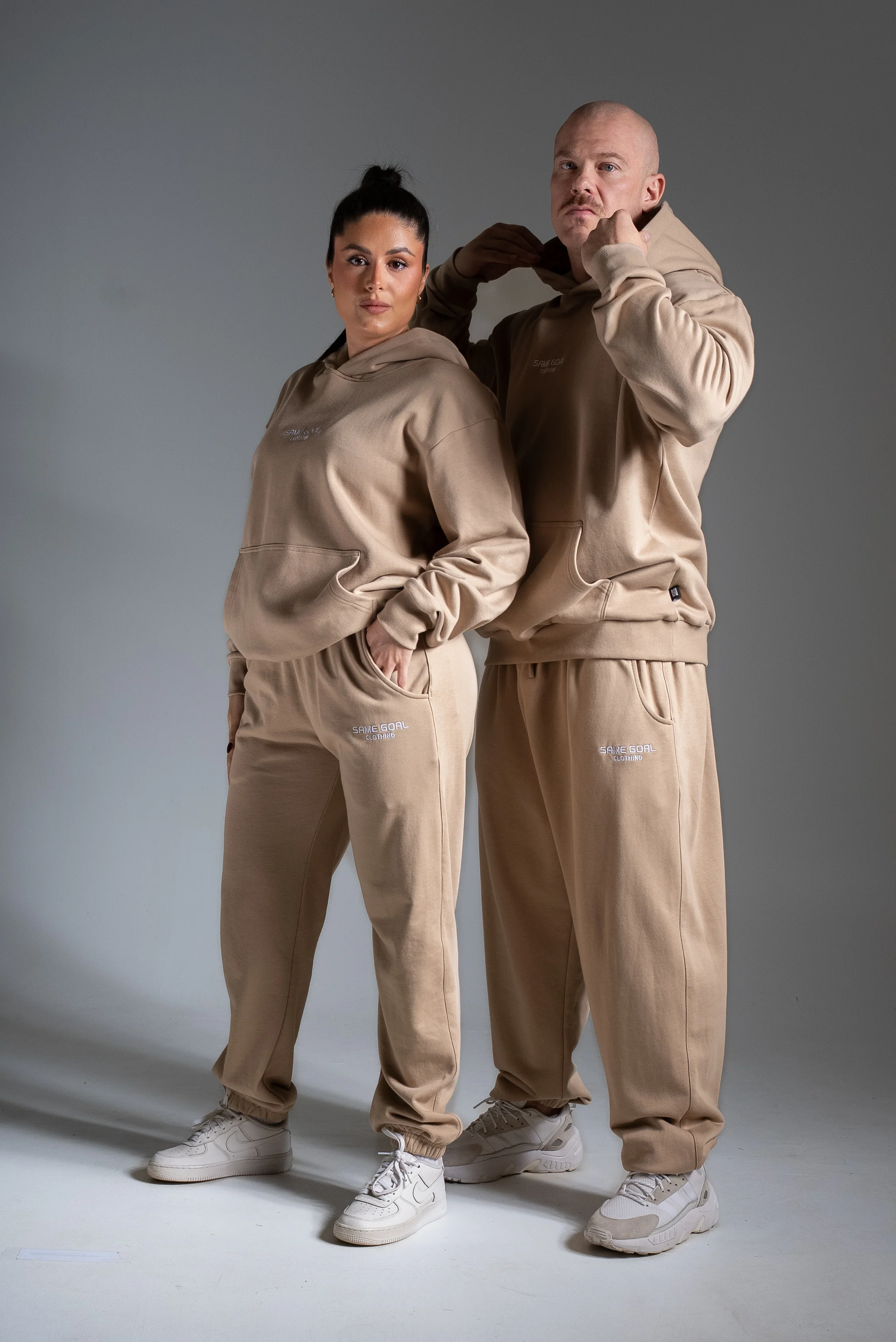 Light oversize huppari beige - Image 2