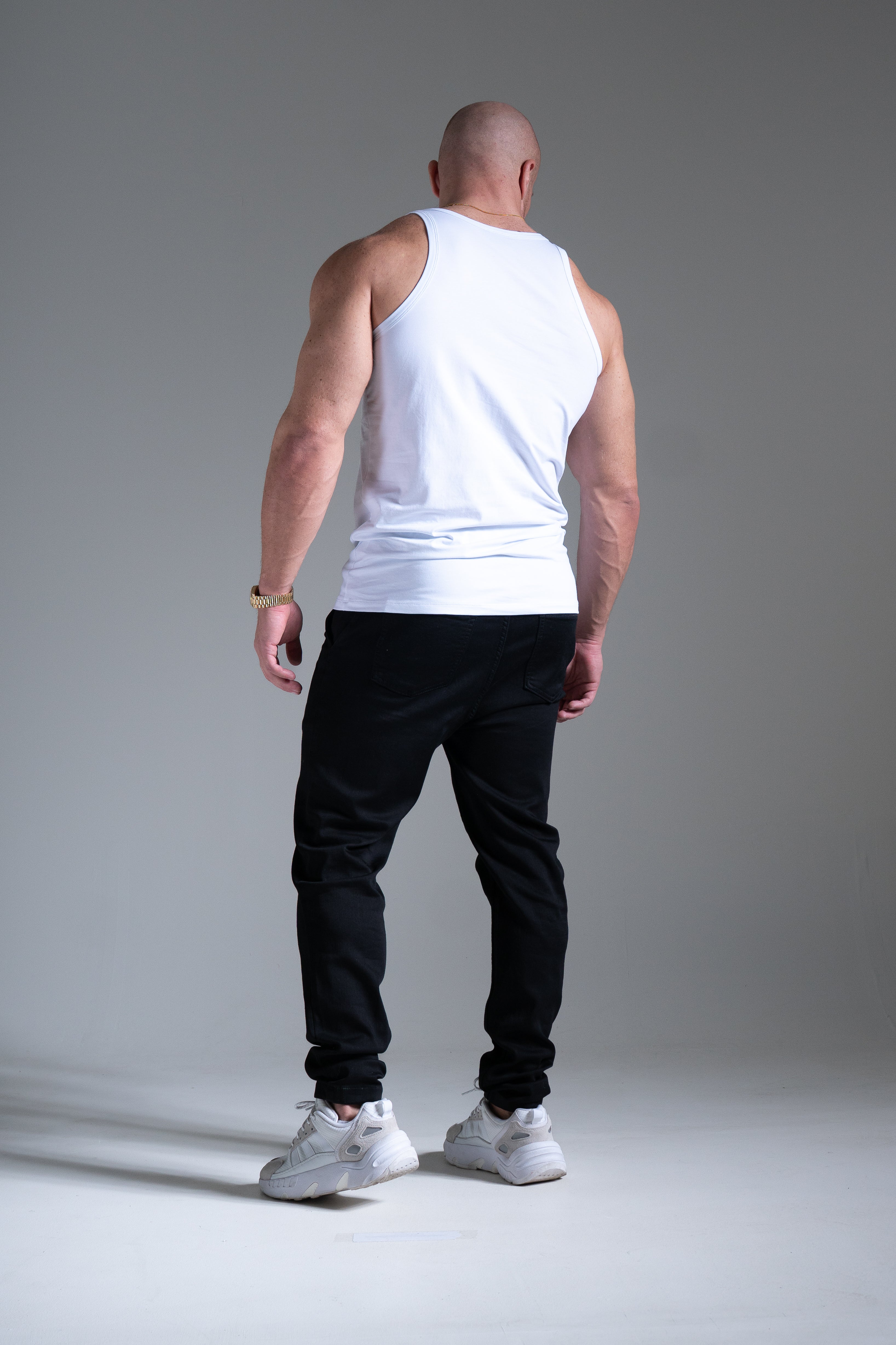 Miesten Basic hihaton valkoinen - Image 3