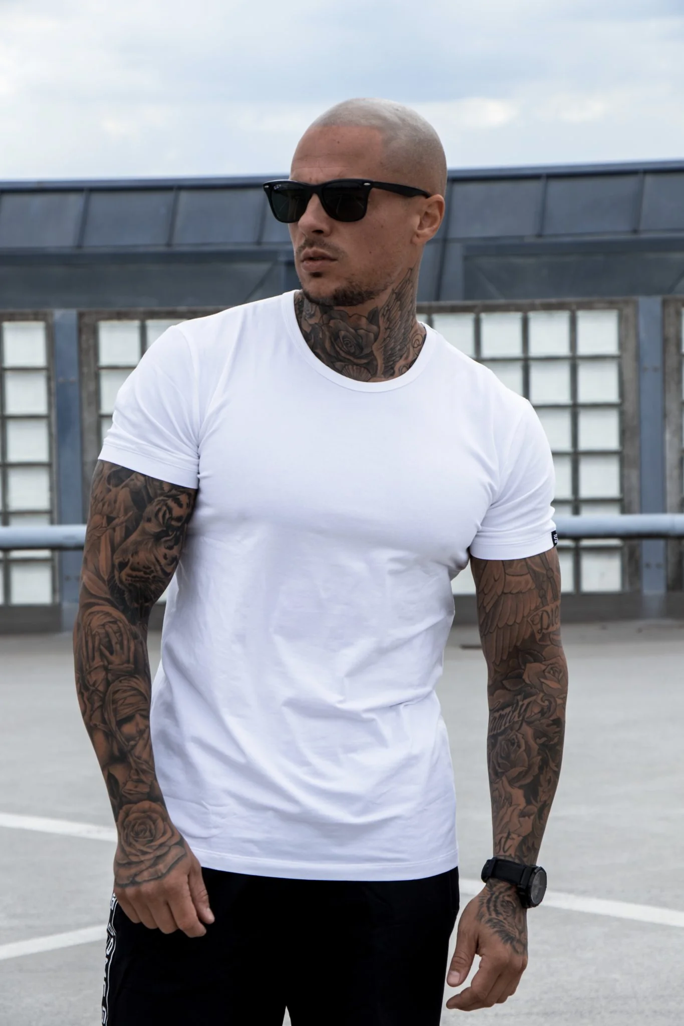 Miesten Basic o-neck t-paita luonnonvalkoinen - Image 6