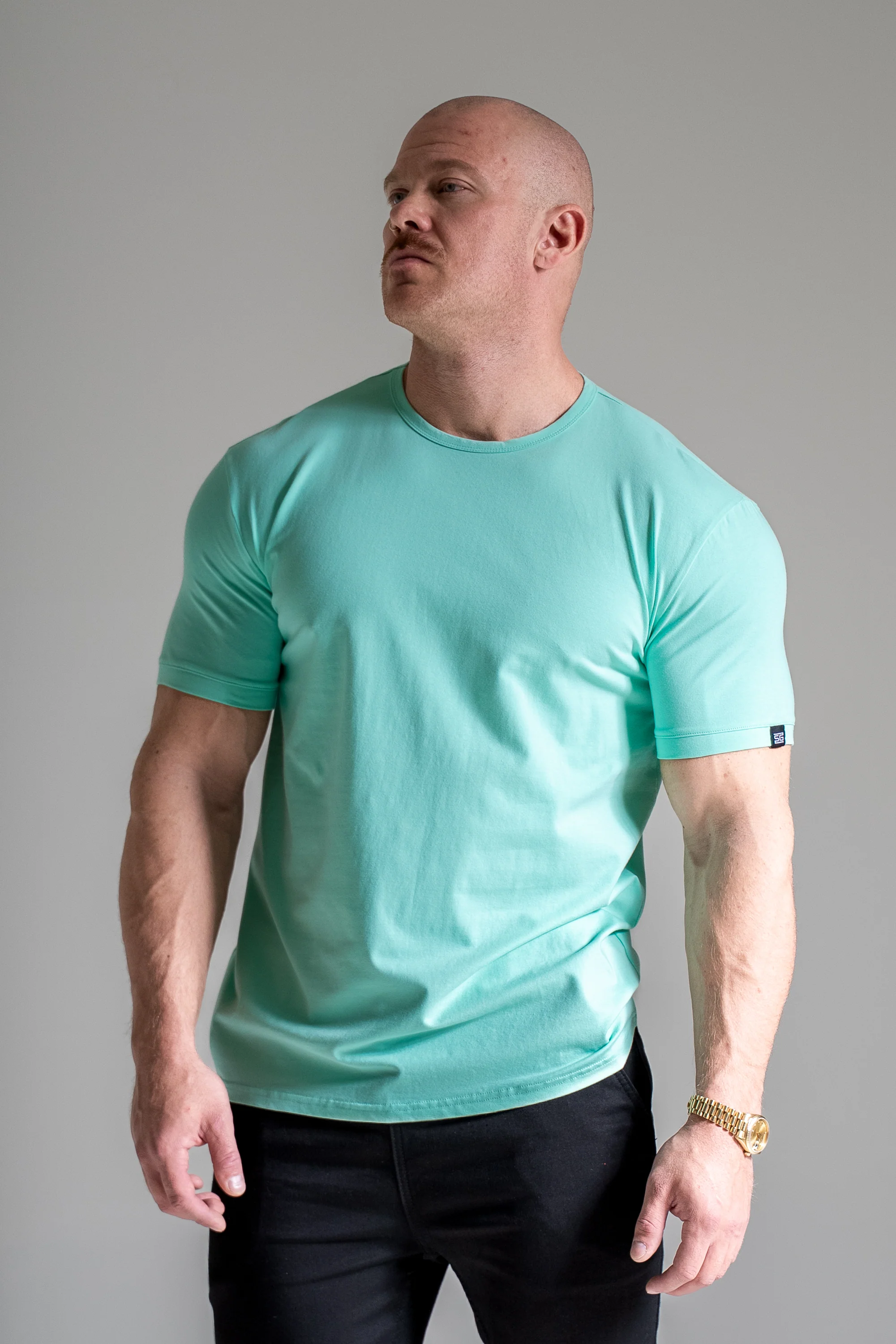 Miesten Basic o-neck t-paita minttu