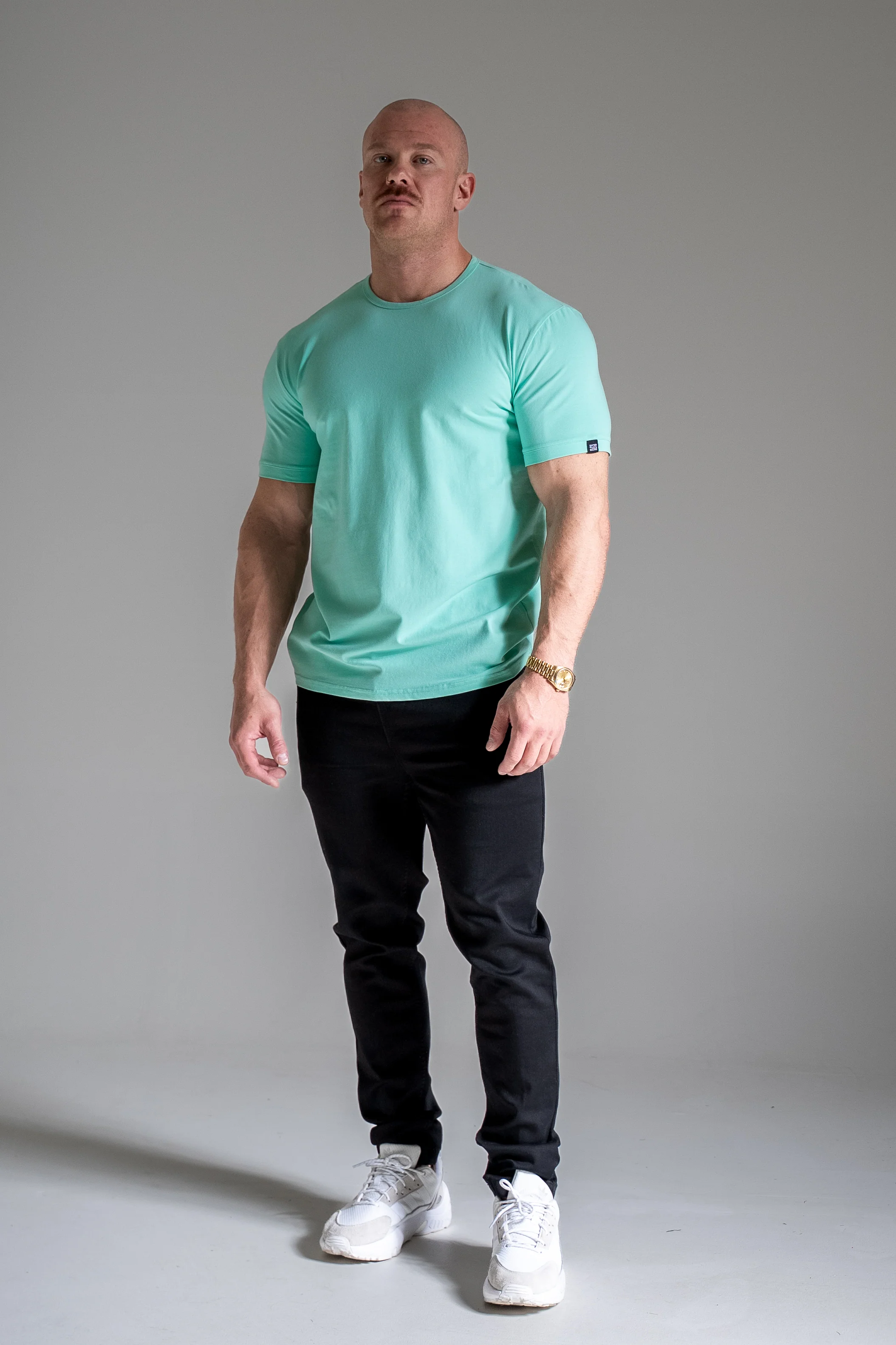 Miesten Basic o-neck t-paita minttu - Image 2