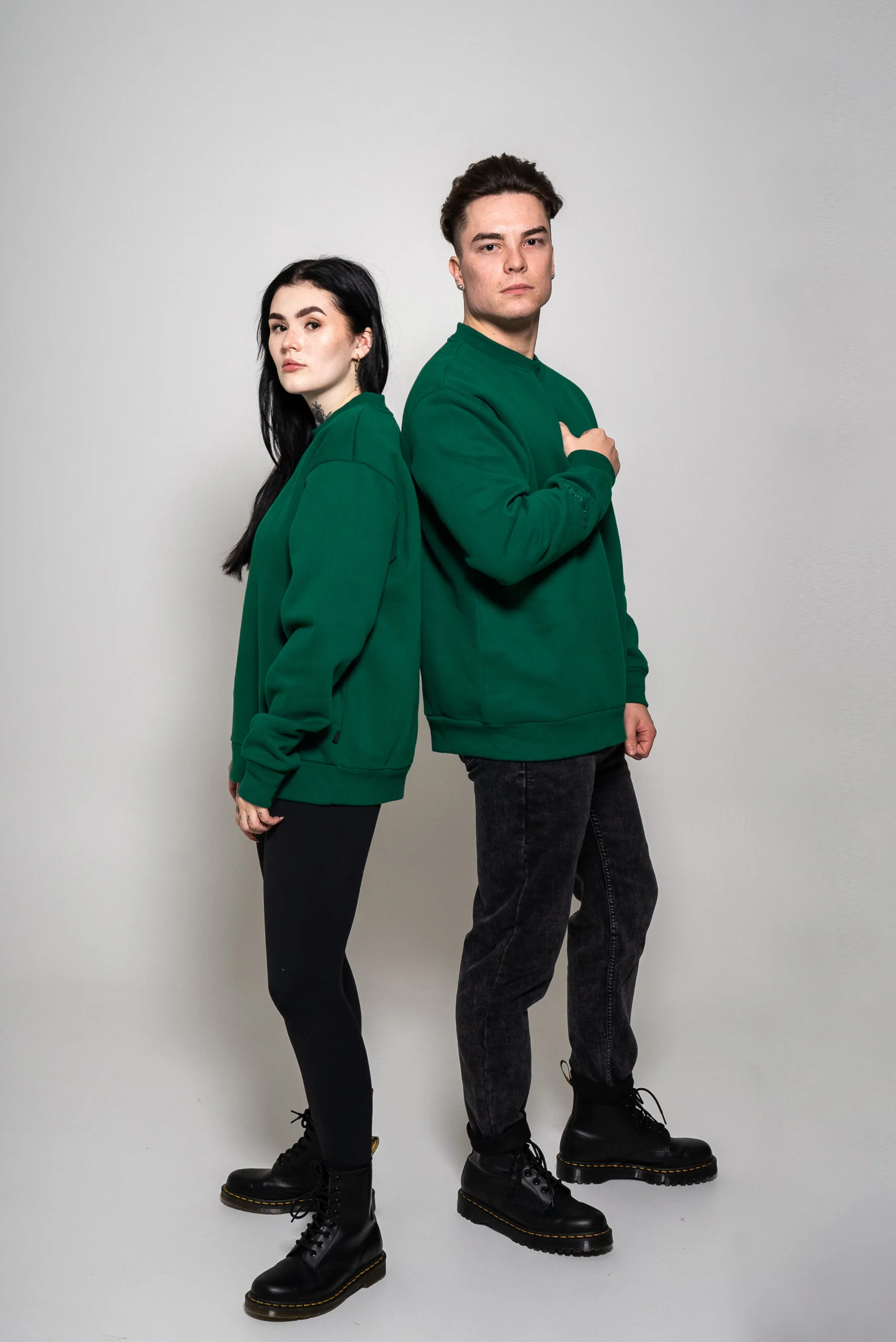 Heavy oversize college kirkasvihreä - Image 2