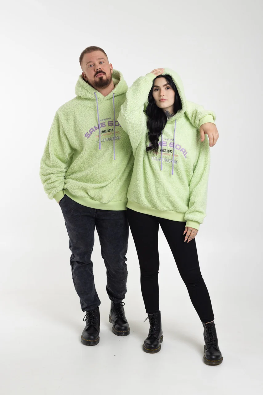 Oversize teddyhuppari lime - Image 2