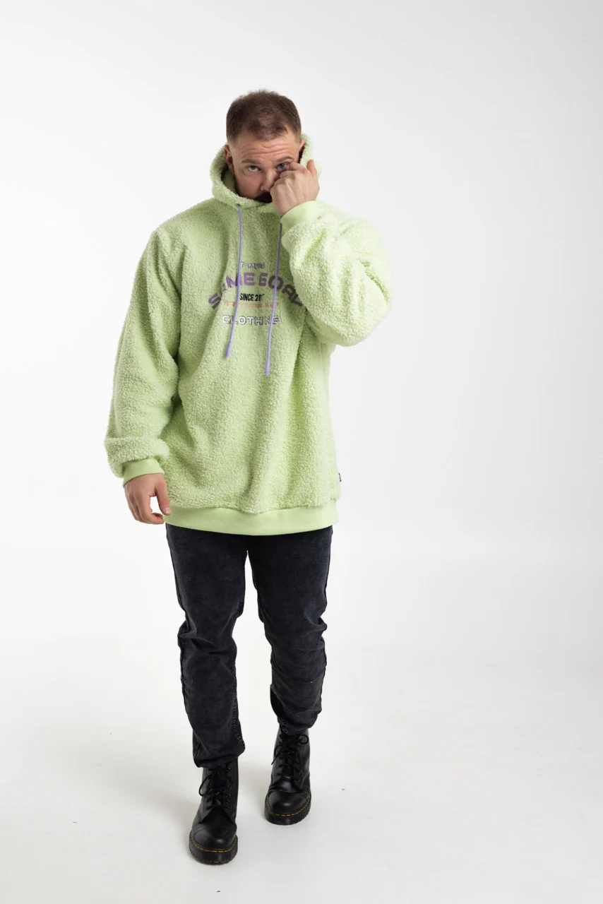 Oversize teddyhuppari lime - Image 4