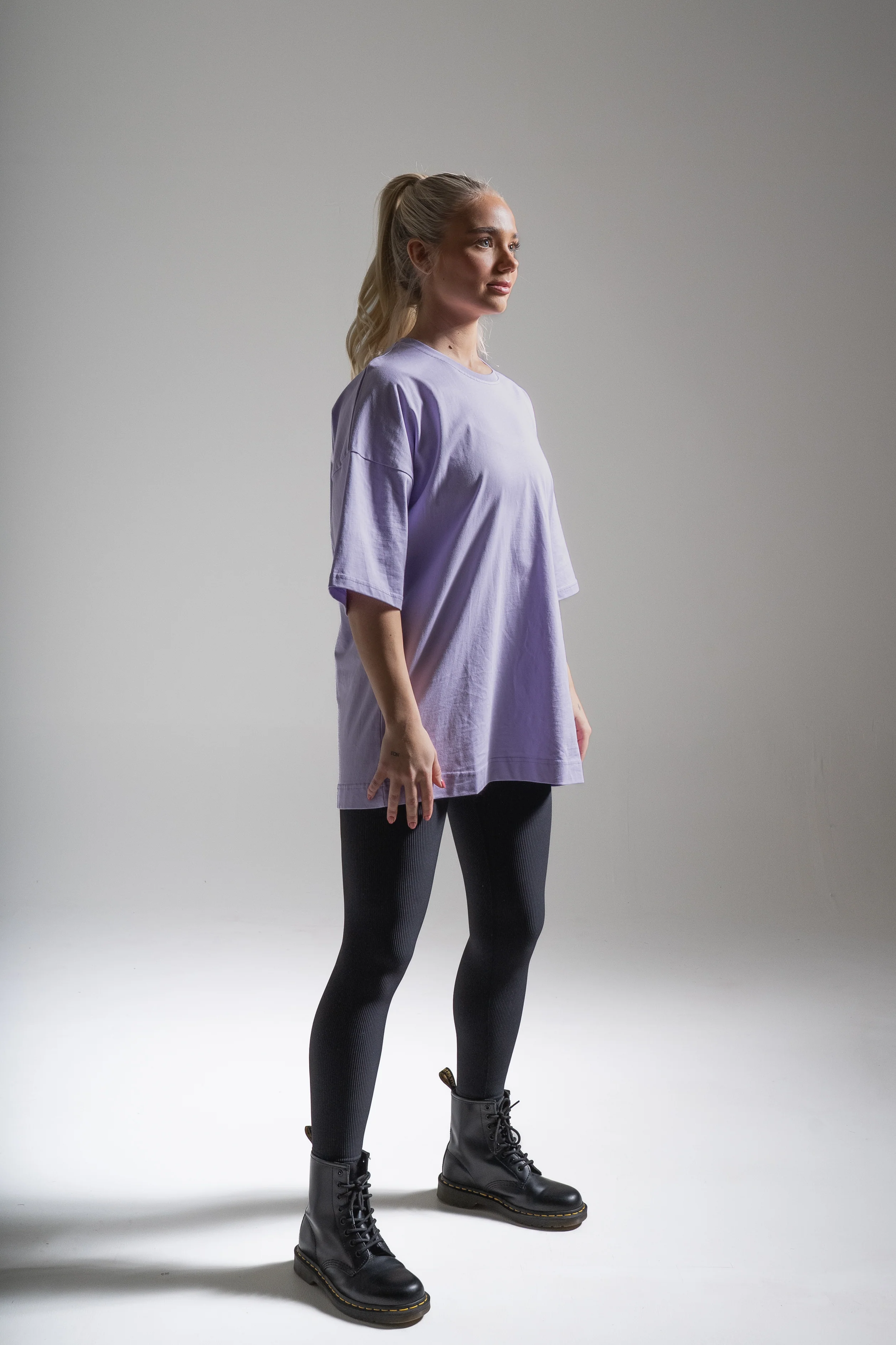 Street oversize t-paita laventeli - Image 4