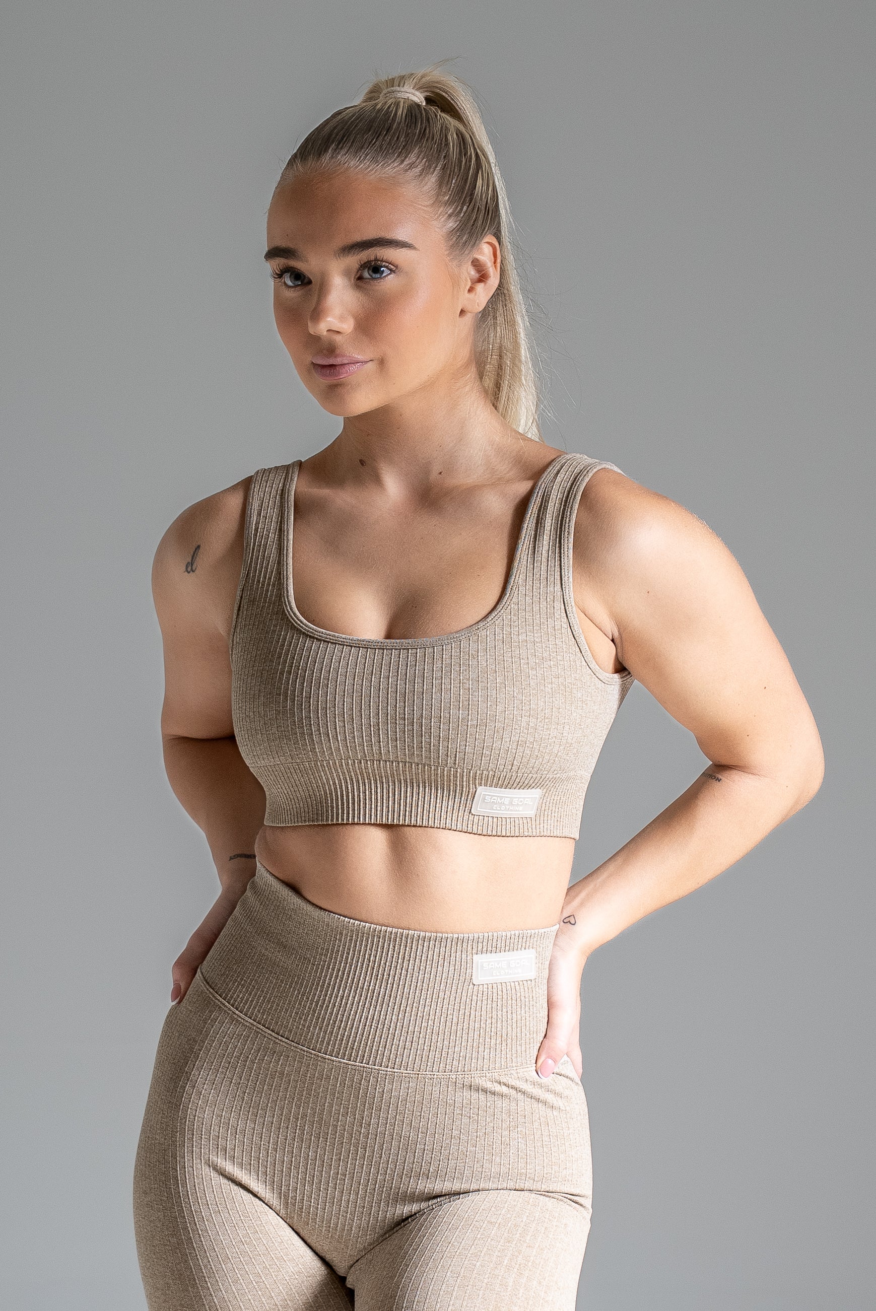 Wave seamless bra vaaleanbeige
