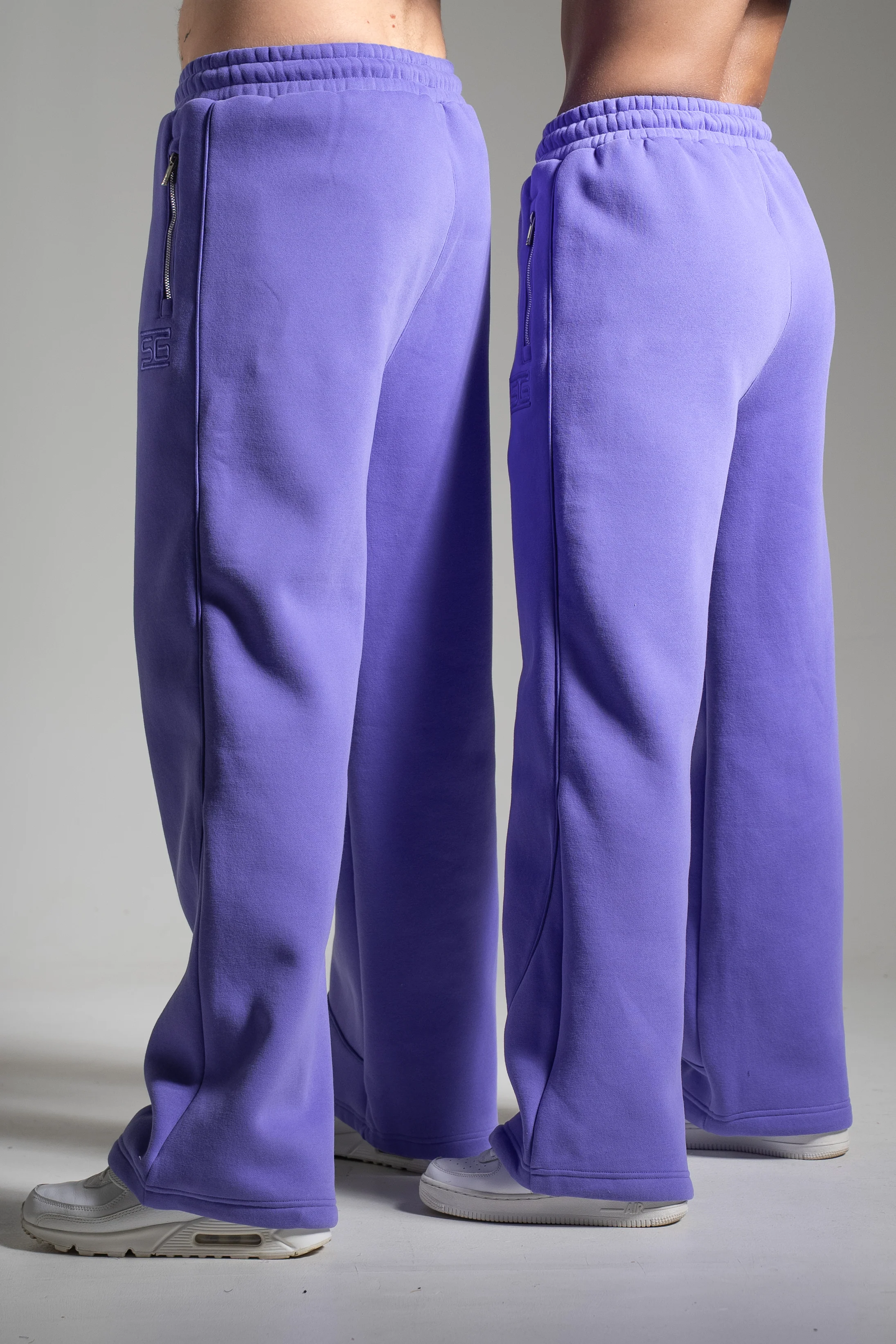 HEAVY zip housut lila - Image 2