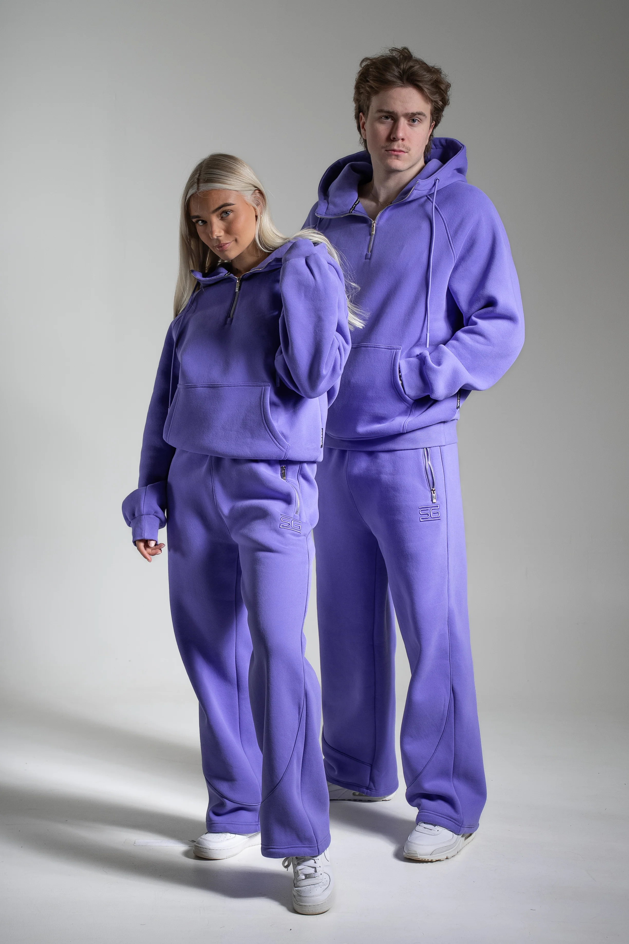 HEAVY zip housut lila - Image 3