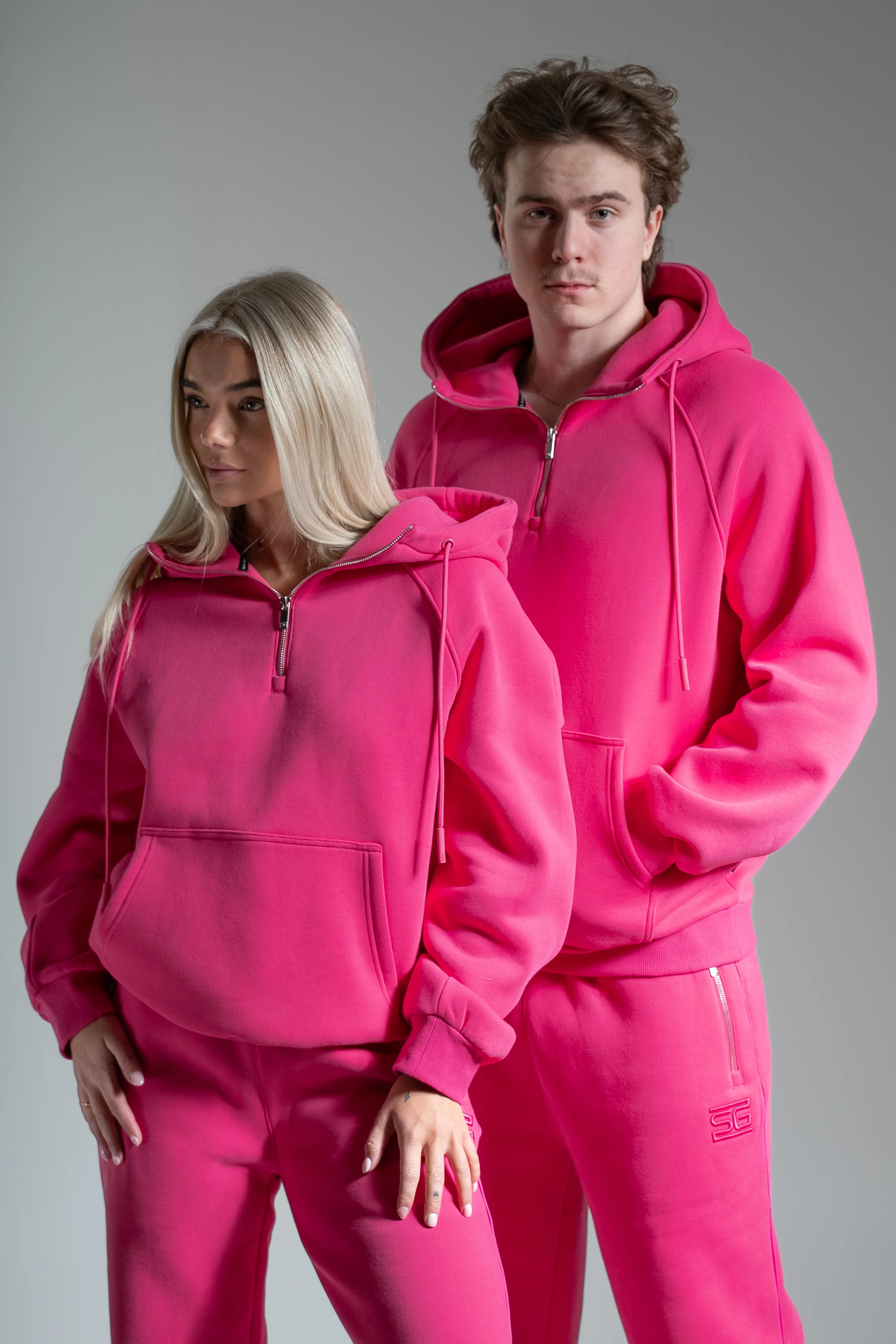 HEAVY zip huppari pinkki